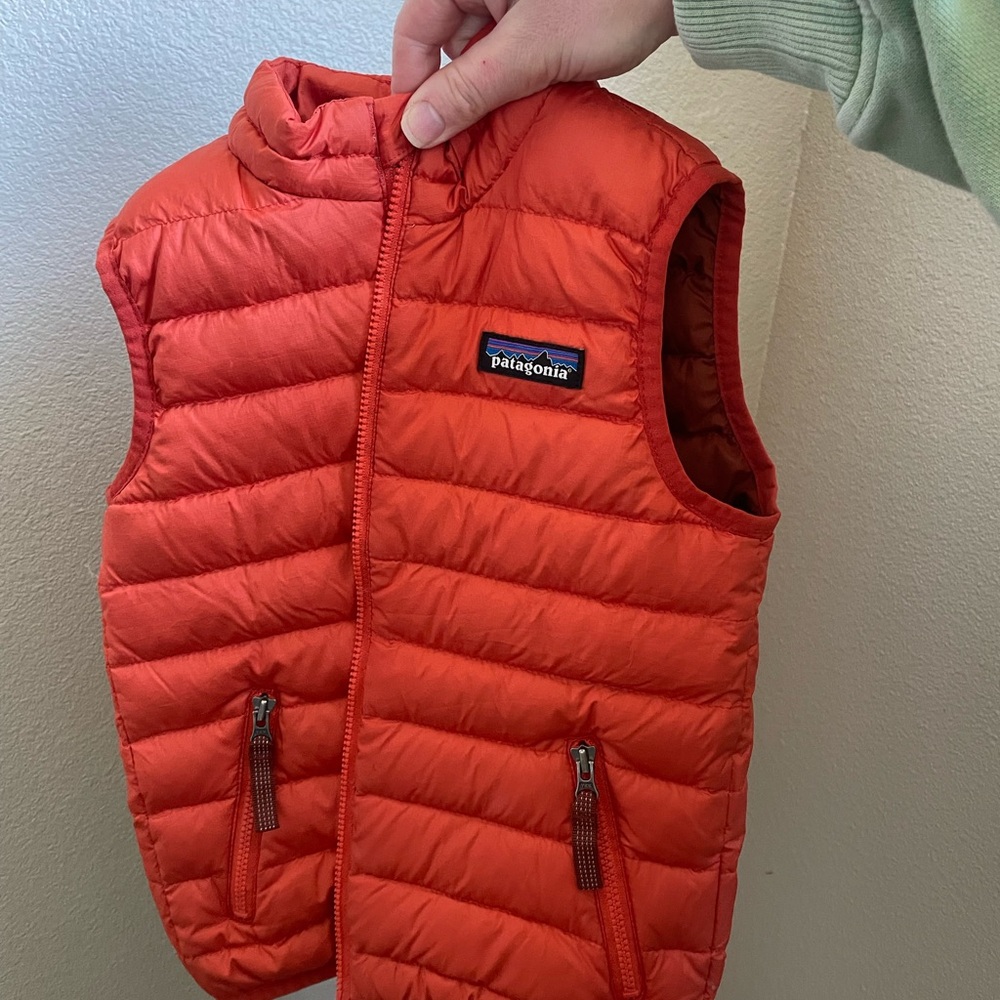 Patagonia Orange Puffer Vest 3T